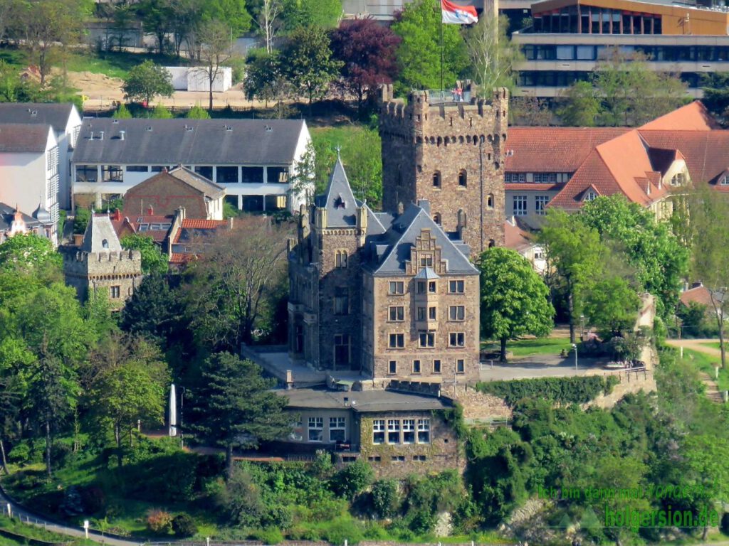 Blick auf Burg Klopp (Bingen am Rhein)